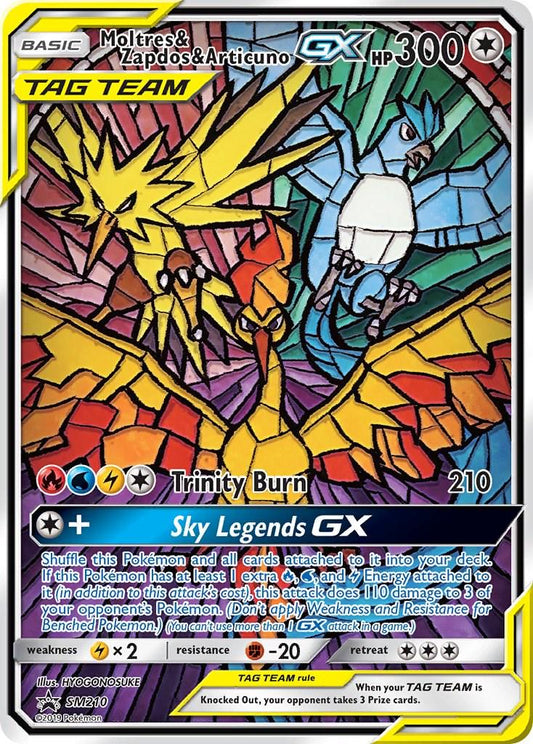 PSA 10 Moltres Articuno Zapdos #SM210 Black Star Promo