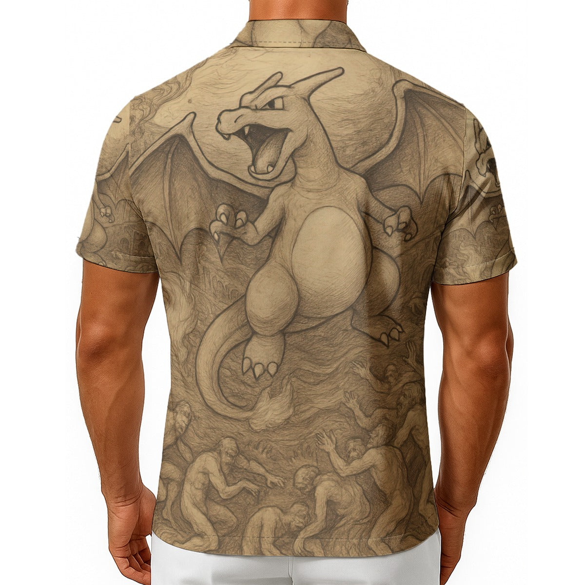 Dante's Charizard Men's Hawaiian Shirt