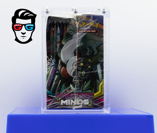Unified Minds Sun & Moon Booster Box Factory Sealed with Acrylic Case