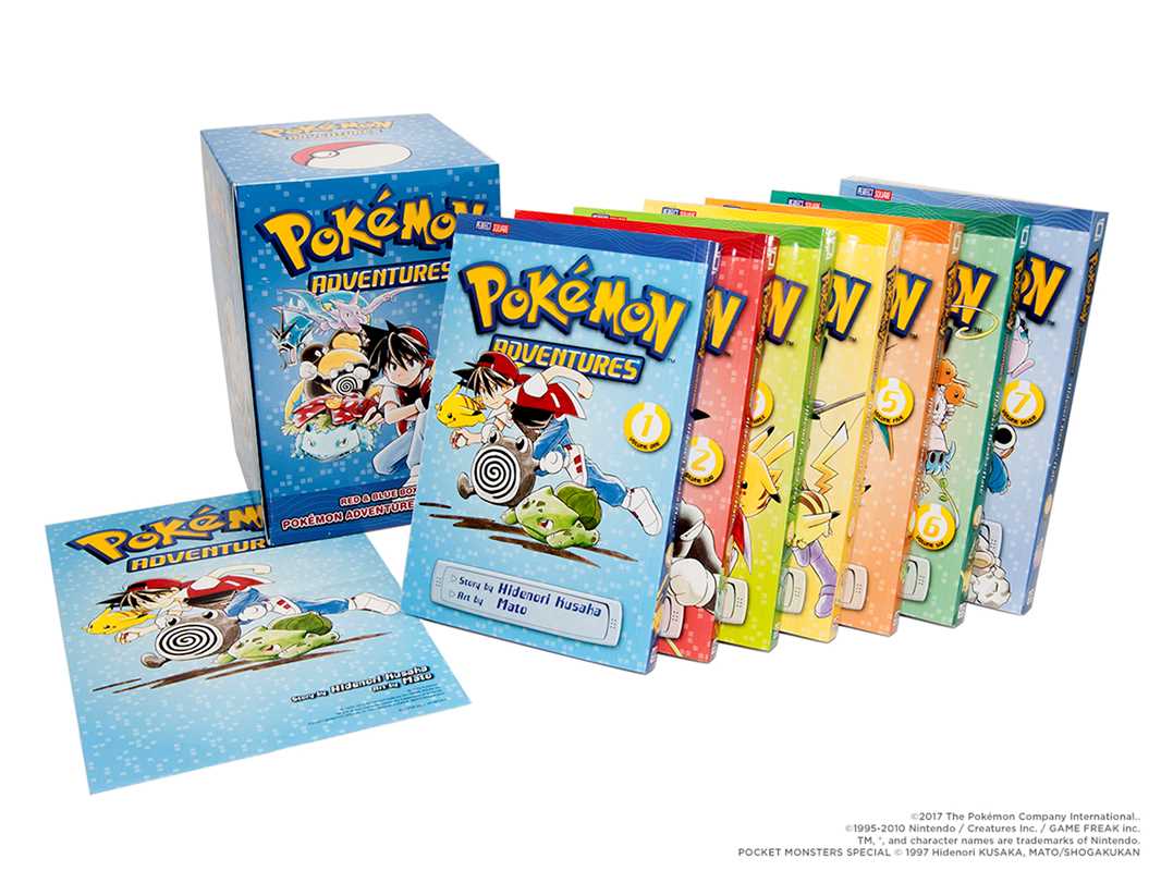 Pokémon Adventures Red & Blue Box Set (Set Includes Vols. 1-7) by Hidenori Kusaka