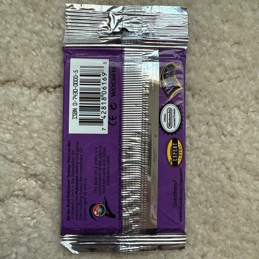 Set 2 Booster Pack Long Crimp Purple Pidgeot, Pokémon Base