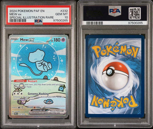 PSA 10 Mew EX #232/091 Paldean Fates Full Art Secret Rare