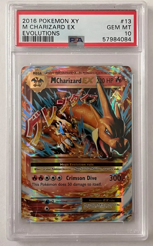 PSA 10 M Charizard EX 13/108 Mega Evolutions XY 2016 Ultra Rare