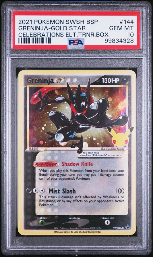 PSA 10 Greninja #SWSH144 Black Star Promo