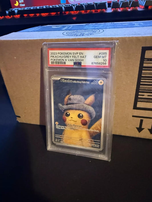 PSA 10 Pikachu with Grey Felt Hat #085 Pokémon SVP EN-SV Black Star Promo