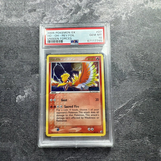 PSA 10 Ho-Oh #27/115 Unseen Forces Reverse Holo