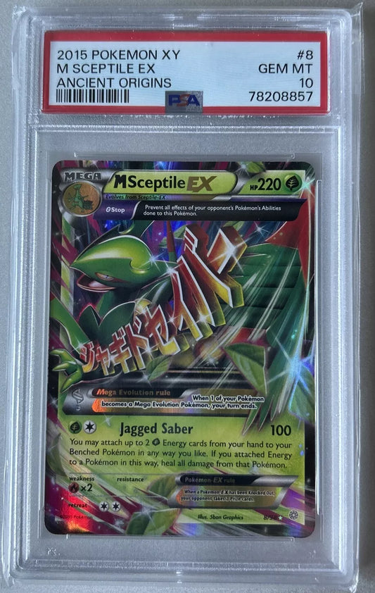 PSA 10 M SCEPTILE EX #8 XY Ancient Origins