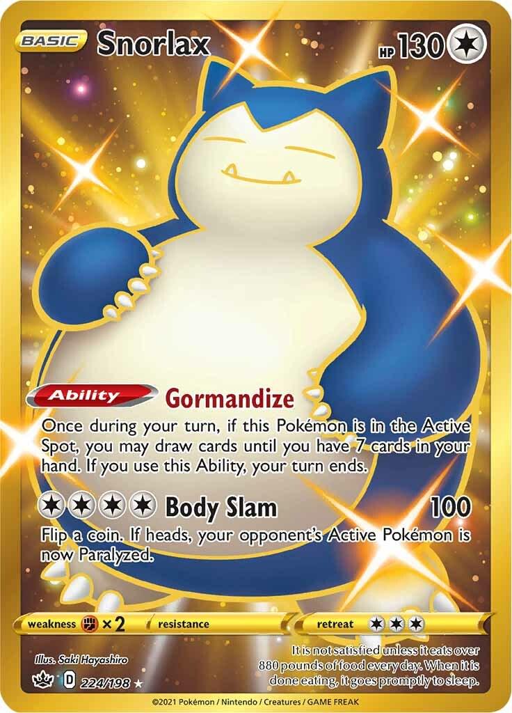 PSA 10 Snorlax #224 Chilling Reign Secret Rare Full Art
