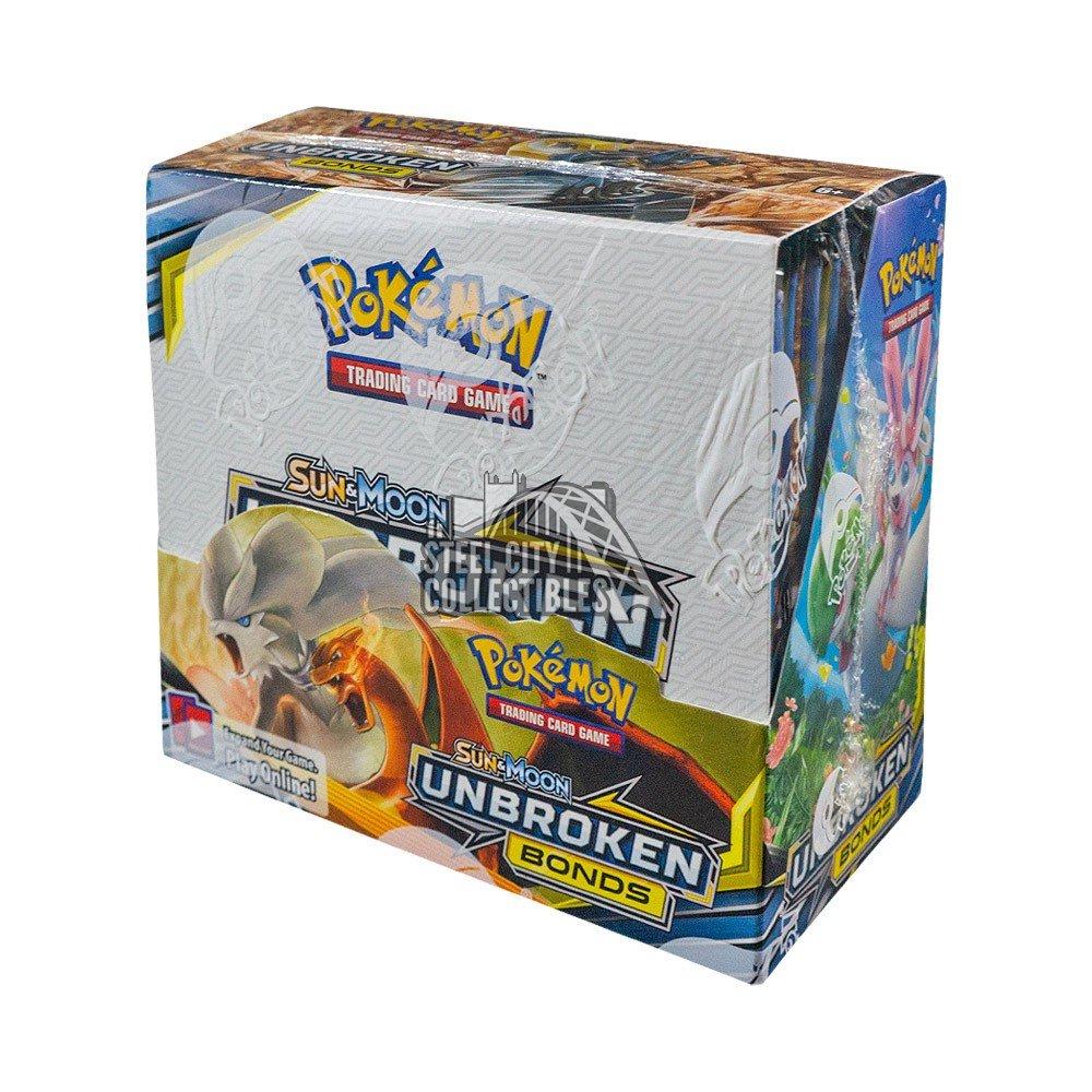Unbroken Bonds Booster Box Sun & Moon Factory Sealed with Acrylic Case