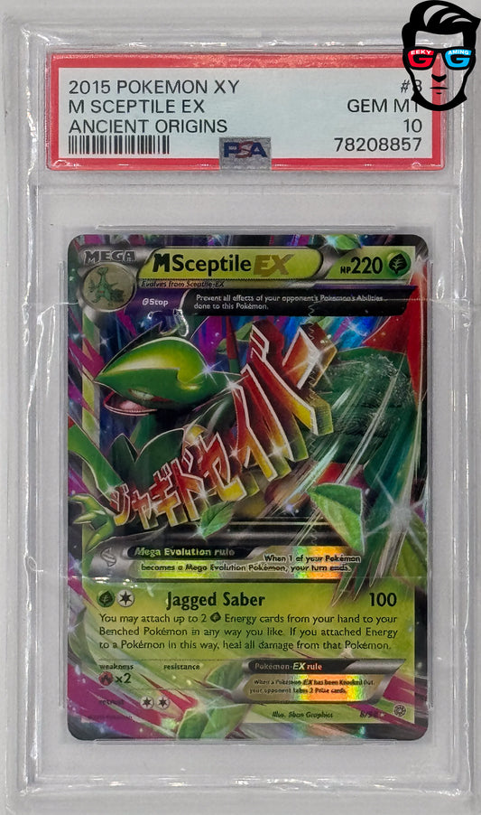 PSA 10 M SCEPTILE EX #8 XY Ancient Origins