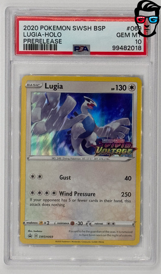 PSA 10 Lugia Holo Prerelease Black Star Promo #069
