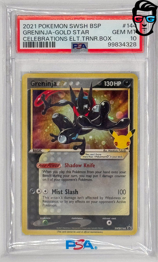 PSA 10 Greninja #SWSH144 Black Star Promo