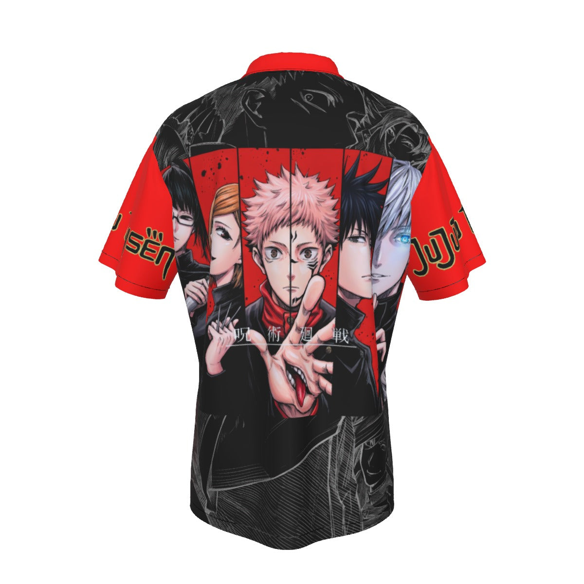 Scarlet Moon: The Shibuya Incident – All-Over Print Men’s Hawaiian Shirt 🌙🔴