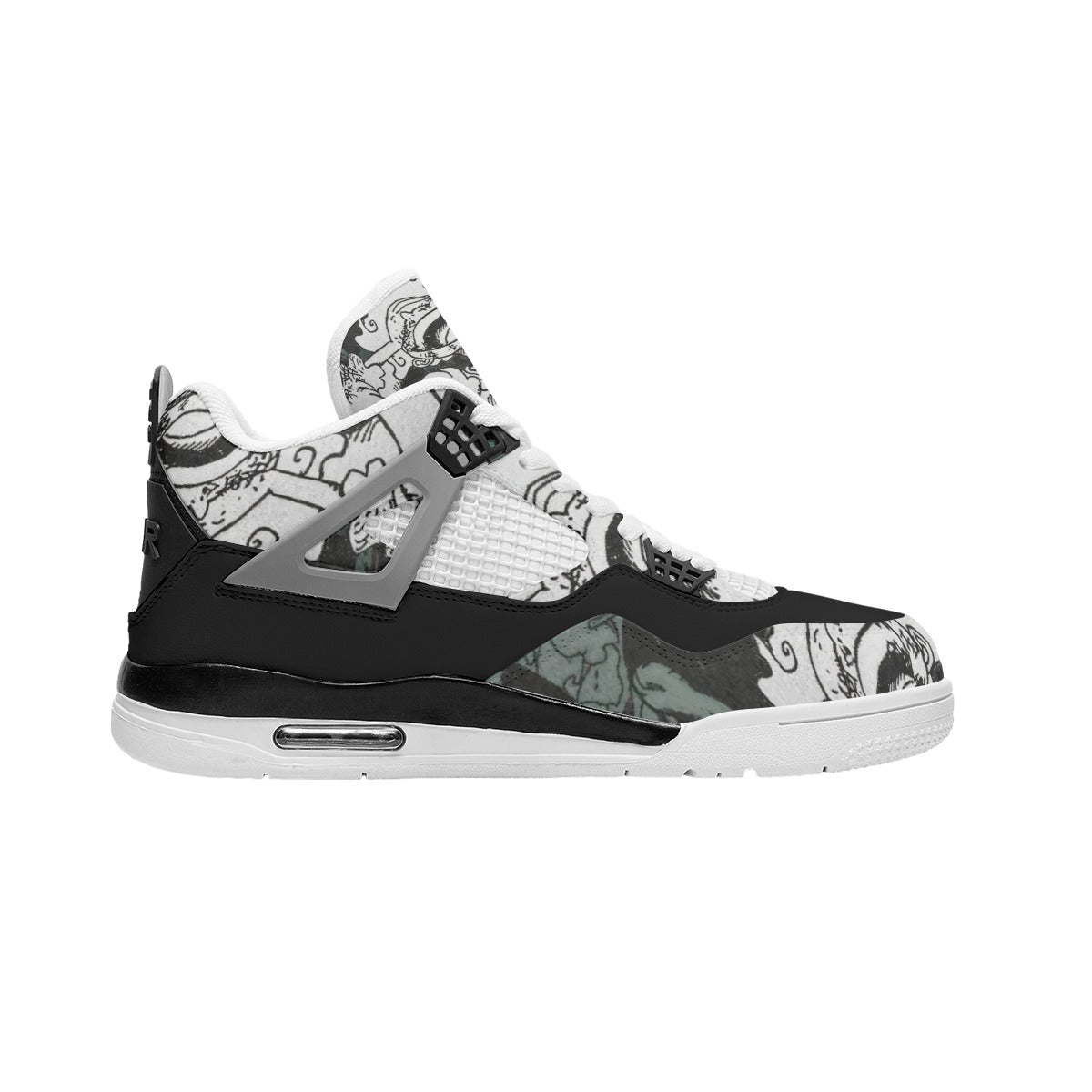 MANGA STORM: Luffy Panel Air Cushion Sneakers ⚡🔥