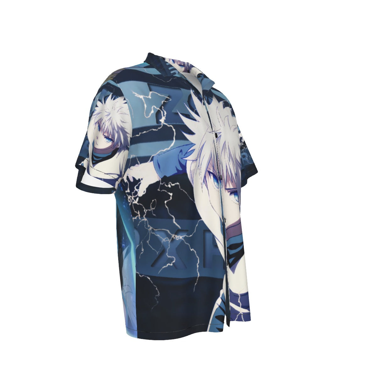 Godspeed: Killua Unleashed ⚡ – All-Over Print Men’s Hawaiian Shirt