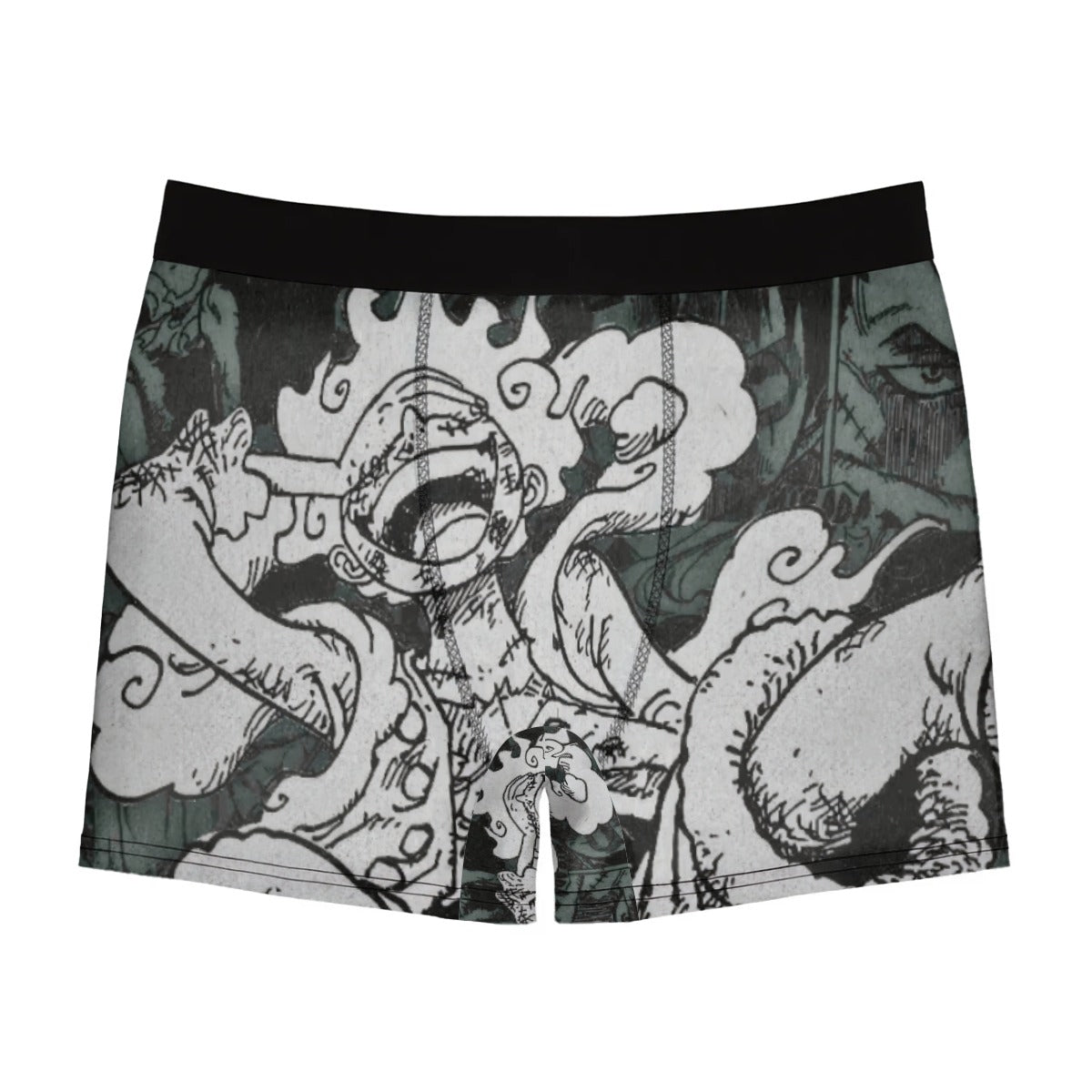 MANGA STORM: Luffy Panel ⚡ All-Over Print Men’s Stretch Boxer Briefs