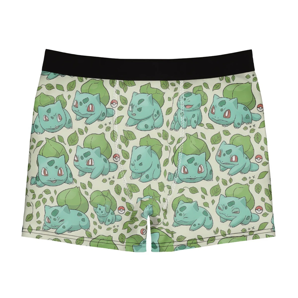 Cute Bulbasaur 🌱 All-Over Print Men’s Stretch Boxer Briefs