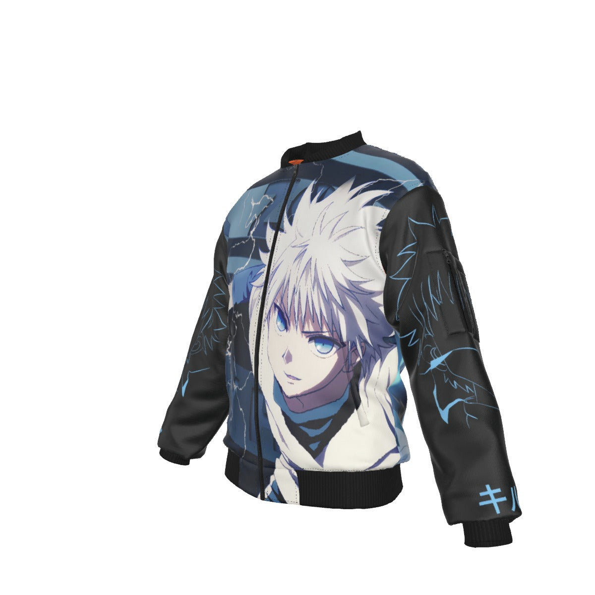 Godspeed: Killua Unleashed ⚡ – Lightning Assassin Bomber Jacket