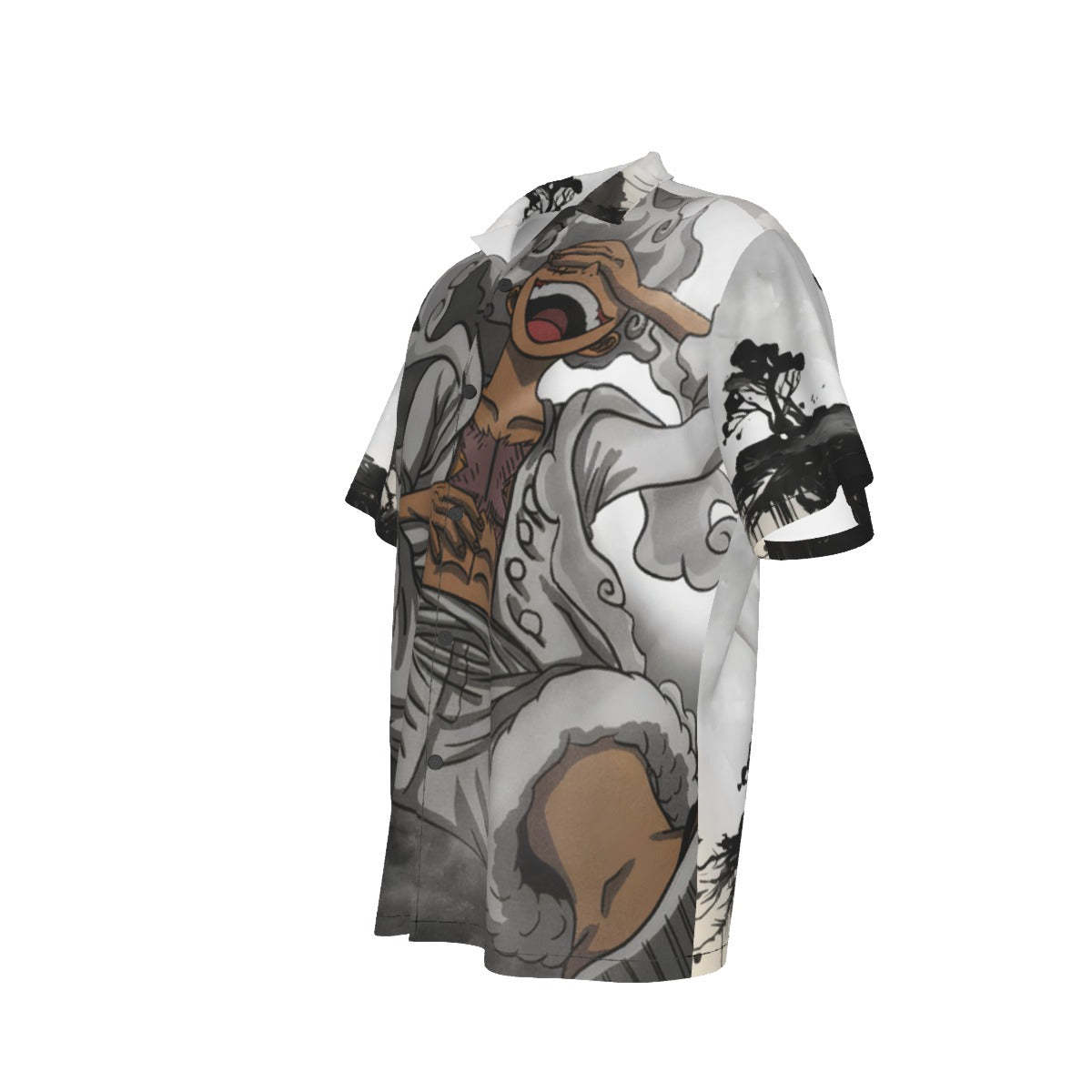 G5 Luffy – Japanese Landscape All-Over Print Men’s Hawaiian Shirt 🌊🔥