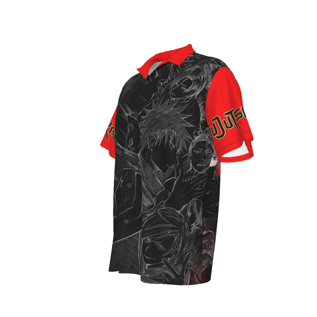 Scarlet Moon: The Shibuya Incident – All-Over Print Men’s Hawaiian Shirt 🌙🔴