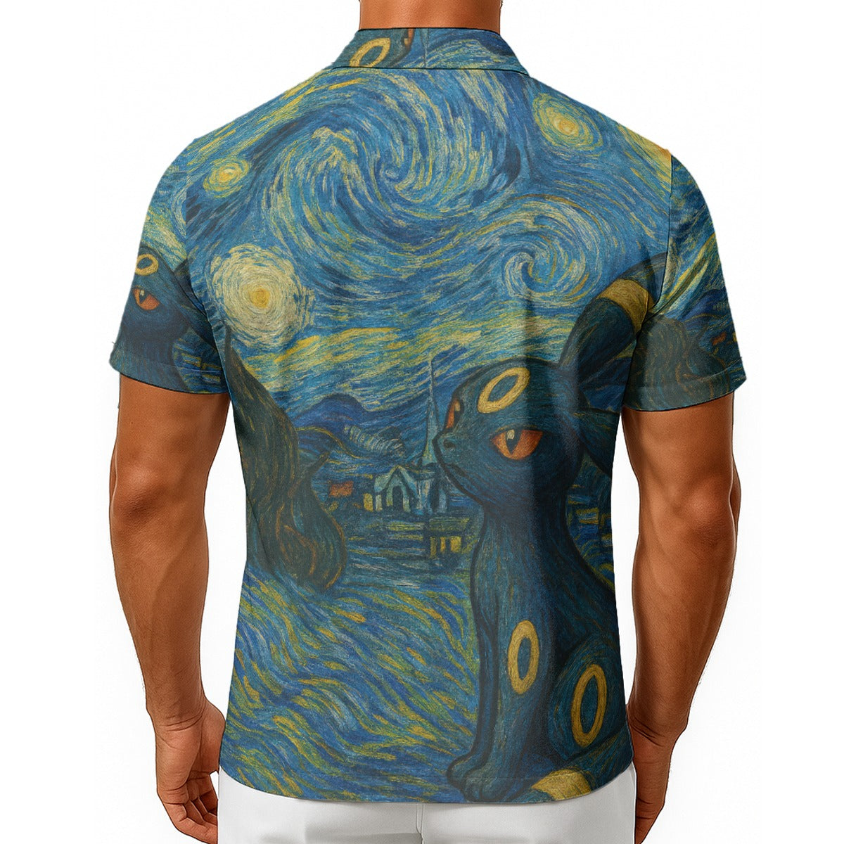 Gogh's Moonbreon Men's Hawaiian Shirt