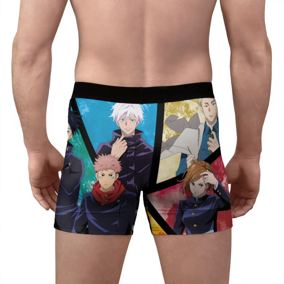 Domain Expansion: Sorcerers & Curses ⚡ All-Over Print Men’s Stretch Boxer Briefs