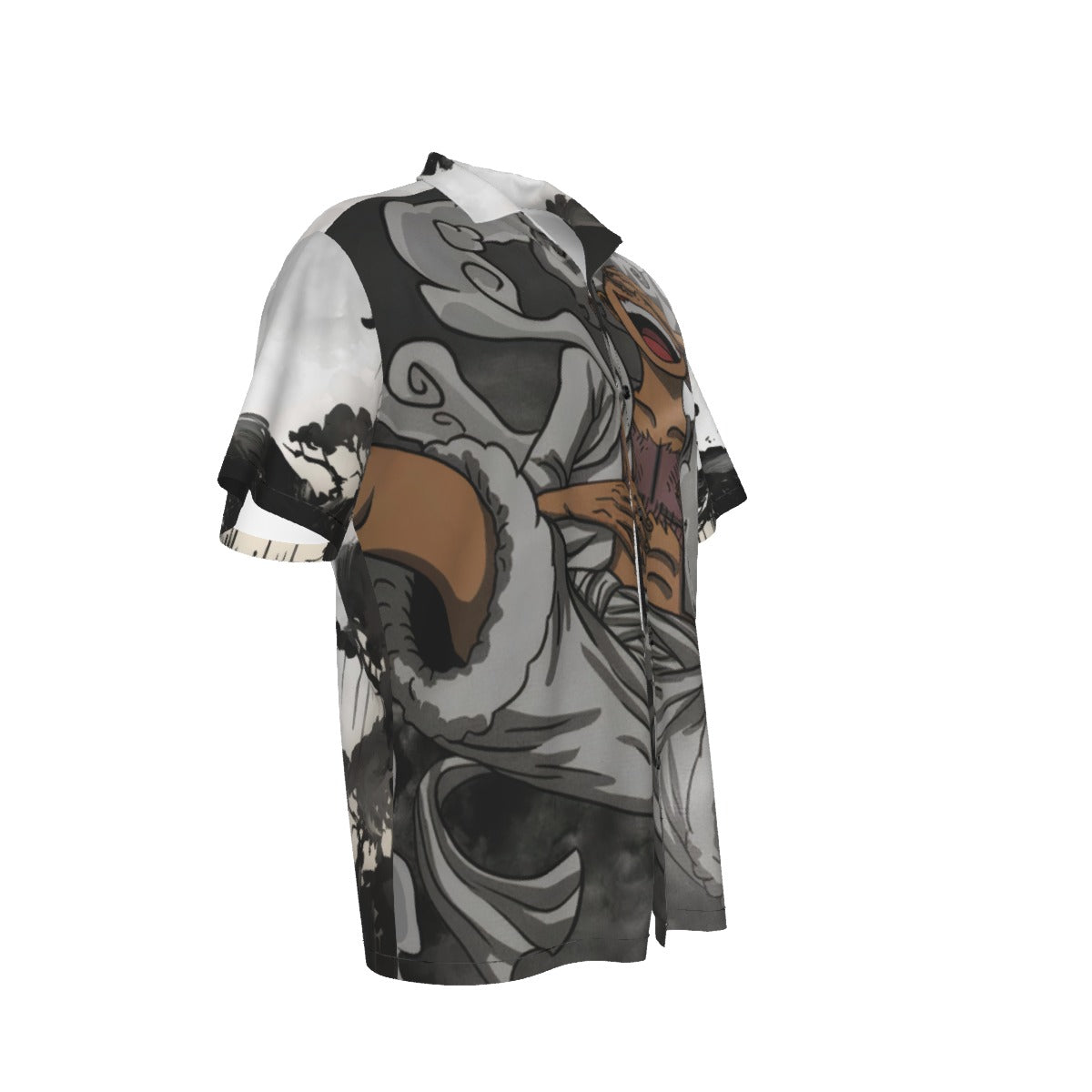 G5 Luffy – Japanese Landscape All-Over Print Men’s Hawaiian Shirt 🌊🔥