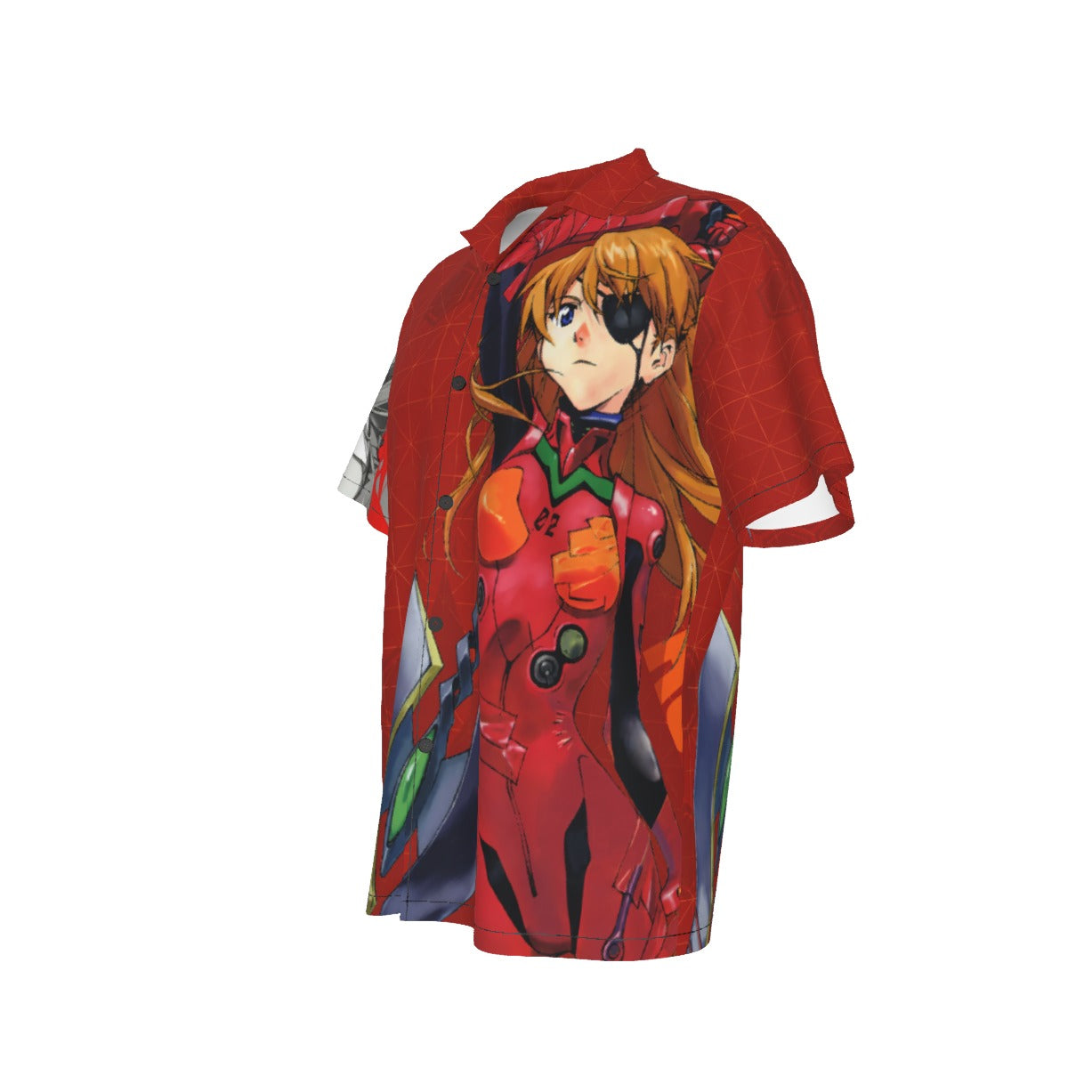 The Asuka Protocol – All-Over Print Men’s Hawaiian Shirt 🔴⚡