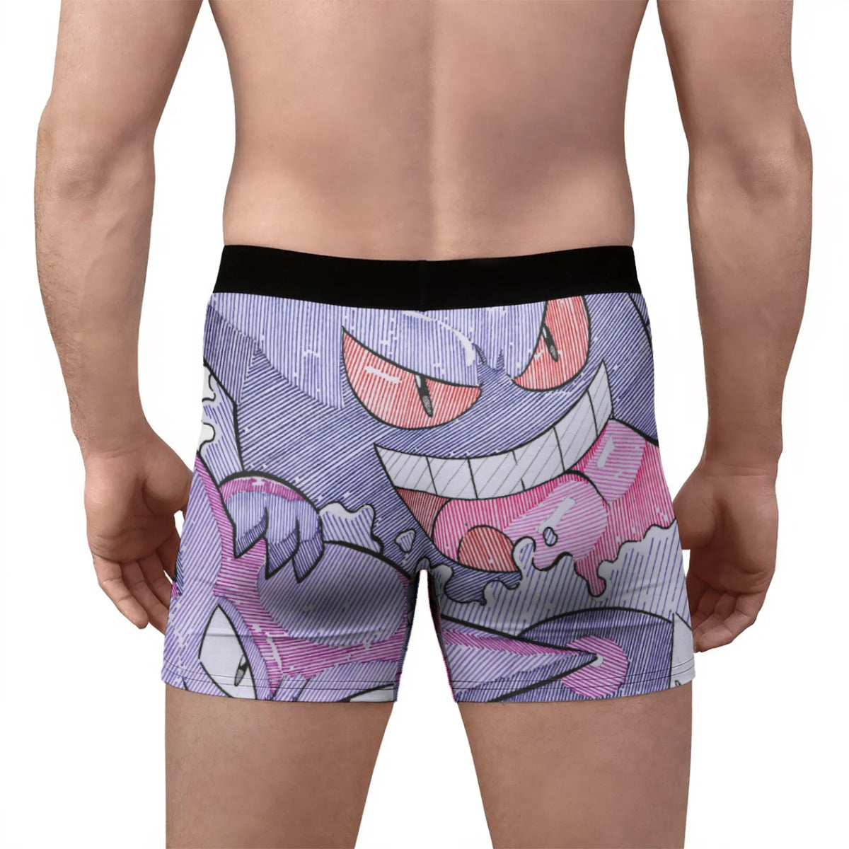 Gengar “Unit-01” Edition 👾 All-Over Print Men’s Stretch Boxer Briefs