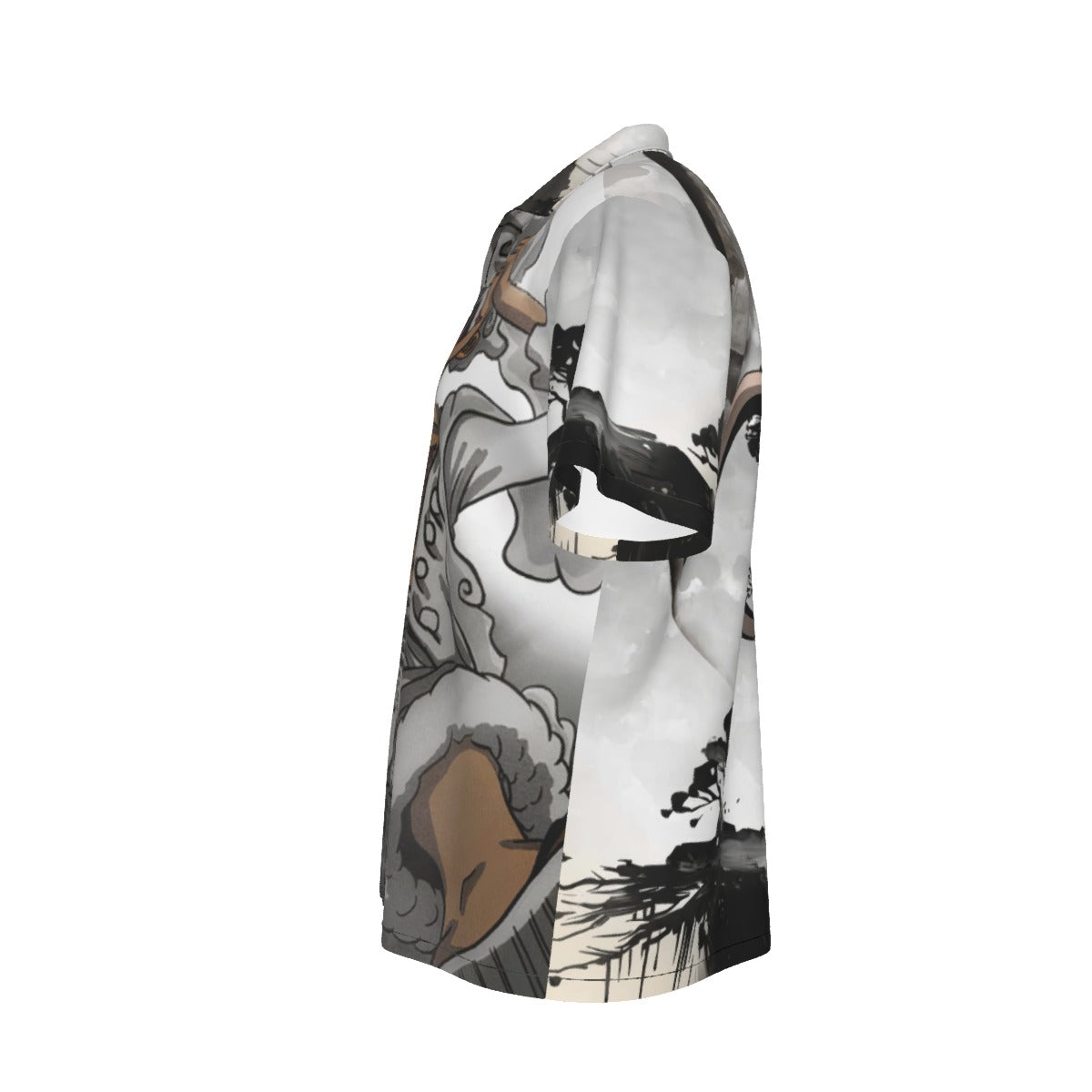 G5 Luffy – Japanese Landscape All-Over Print Men’s Hawaiian Shirt 🌊🔥