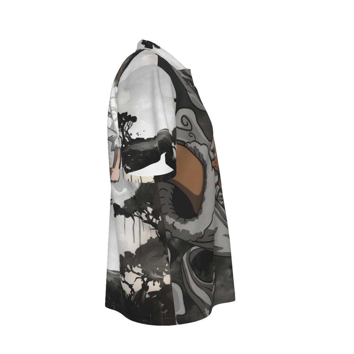 G5 Luffy – Japanese Landscape All-Over Print Men’s Hawaiian Shirt 🌊🔥