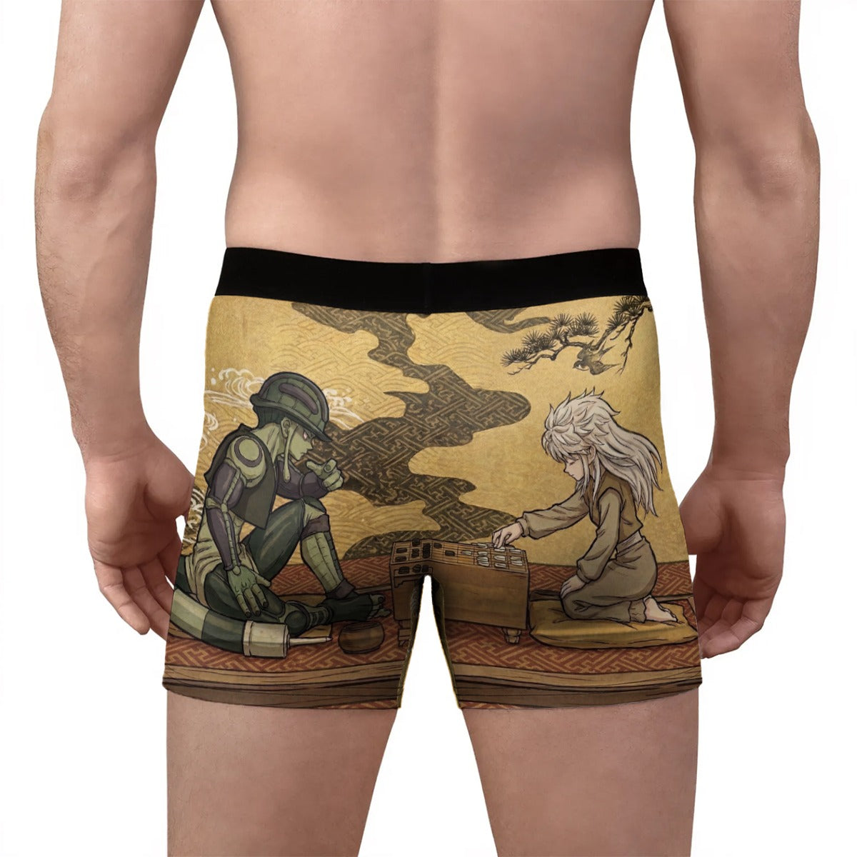 Until the Last Move ♟️ All-Over Print Men’s Stretch Boxer Briefs
