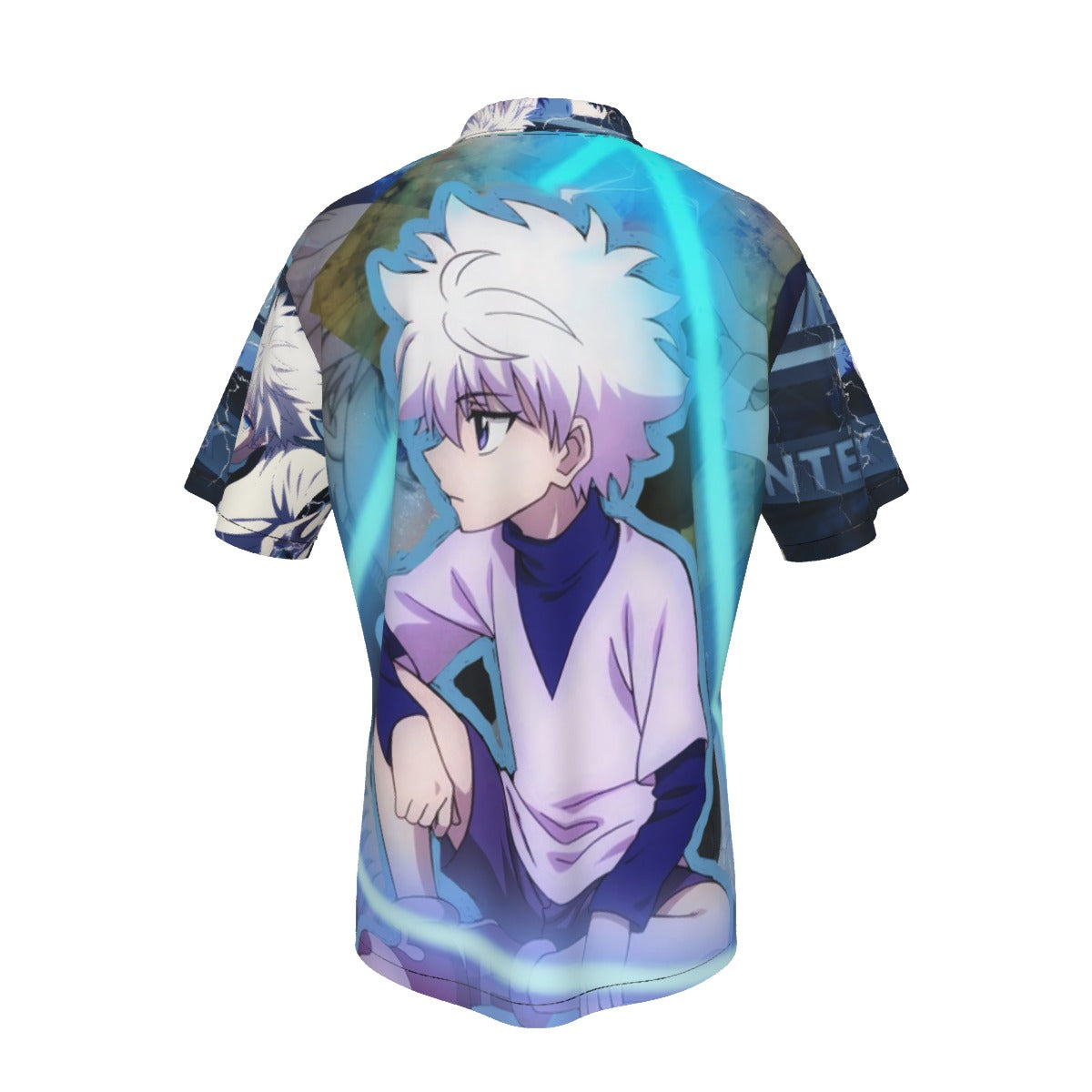 Godspeed: Killua Unleashed ⚡ – All-Over Print Men’s Hawaiian Shirt