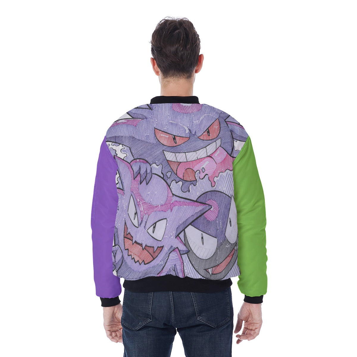 Gengar “Unit-01” Edition – Phantom Sync Bomber Jacket 👾⚡