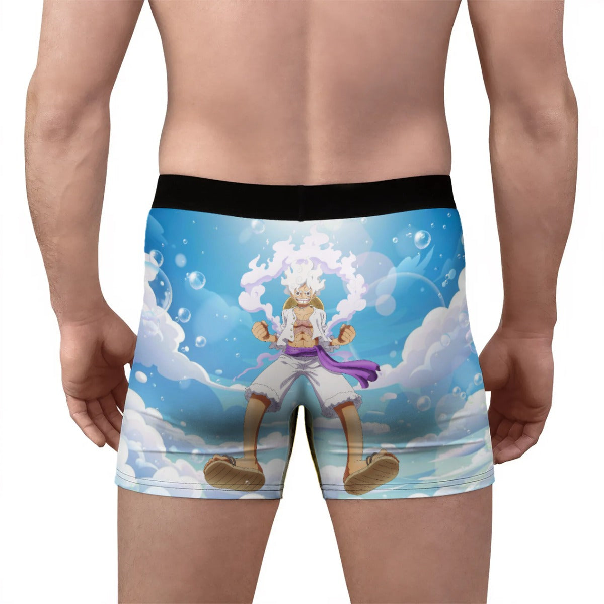 G5 Luffy – Unleashed Power ⚡ All-Over Print Men’s Stretch Boxer Briefs
