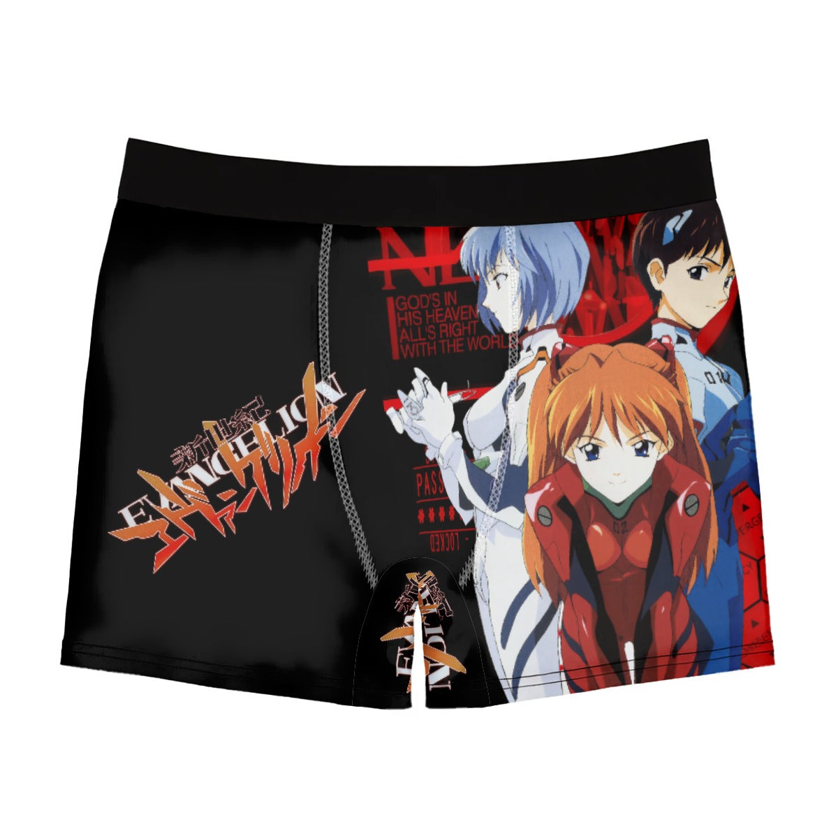 Evangelion Trinity ⚡ All-Over Print Men’s Stretch Boxer Briefs
