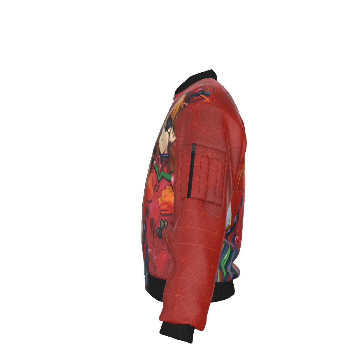 The Asuka Protocol – Neon Combat Bomber Jacket 🔥⚡