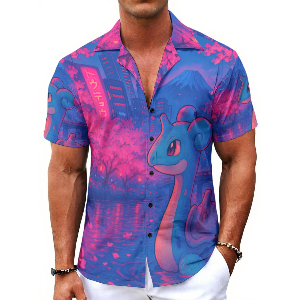Lapras' Tokyo City Pop Hawaiian Shirt