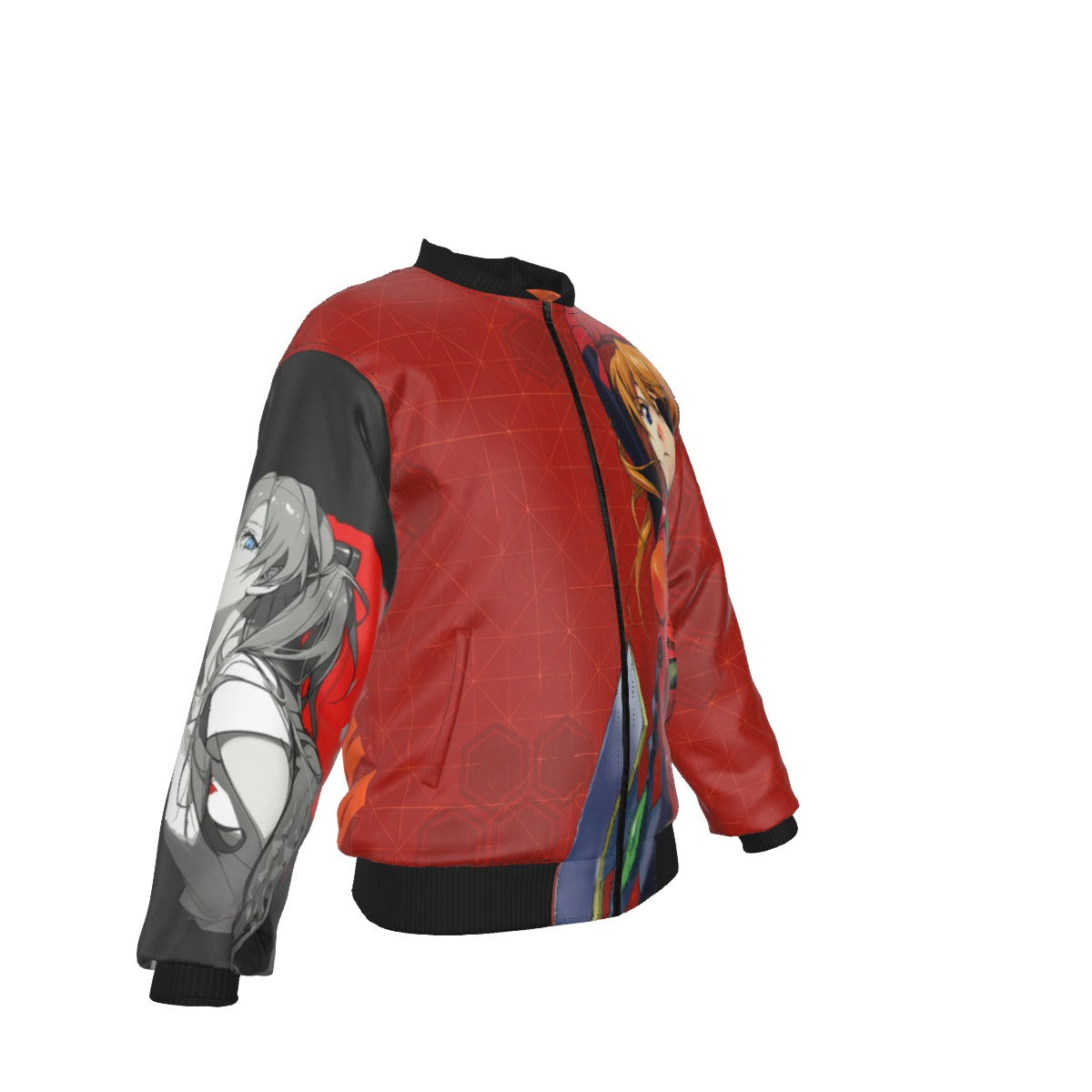 The Asuka Protocol – Neon Combat Bomber Jacket 🔥⚡