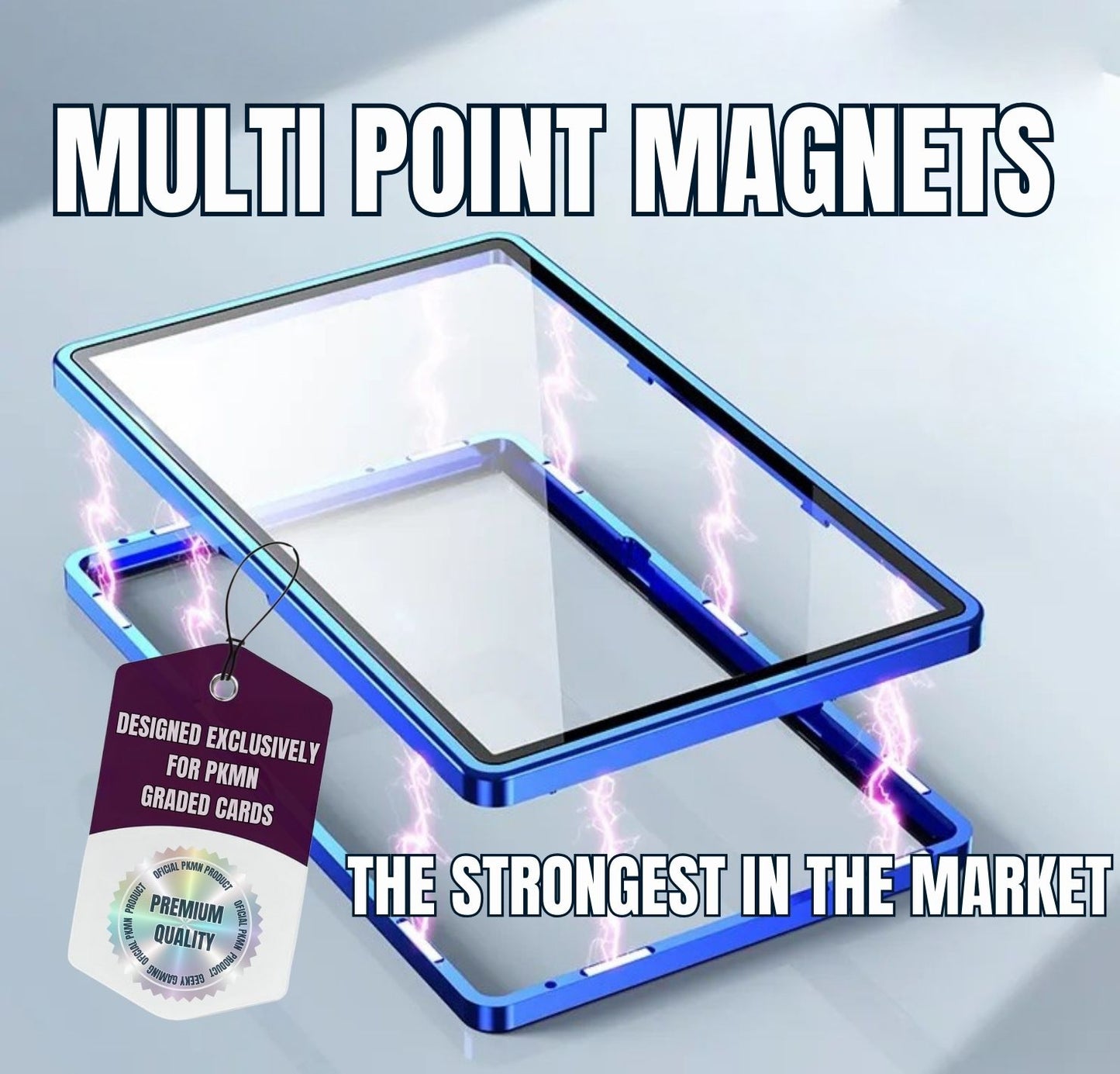 Magnetic PSA Graded Card Aluminum Case Protector with UV Protection