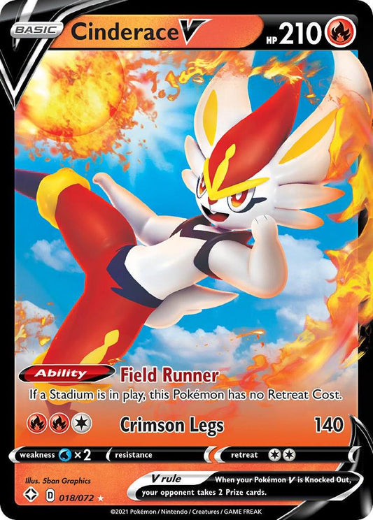 Cinderace V #18 – BCCG 10 (Shining Fates)