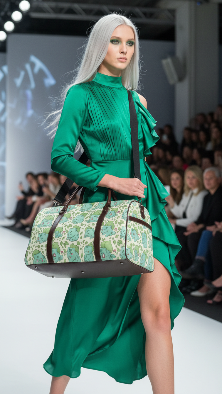 Cute Bulbasaur-Inspired Duffel