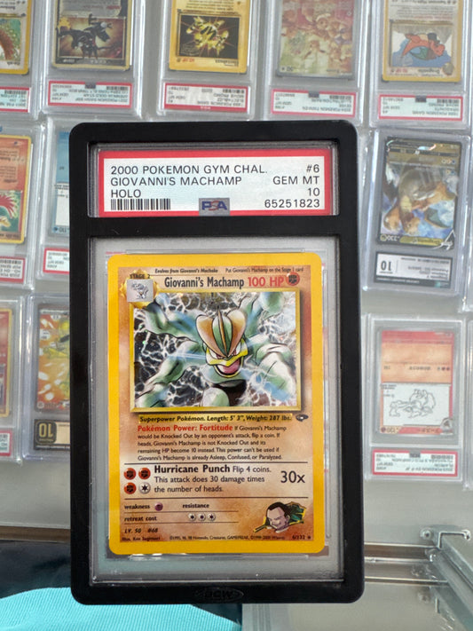 Giovanni’s Machamp Holo – Gym Challenge #6/132 – PSA 10 GEM MINT (2000 WOTC)