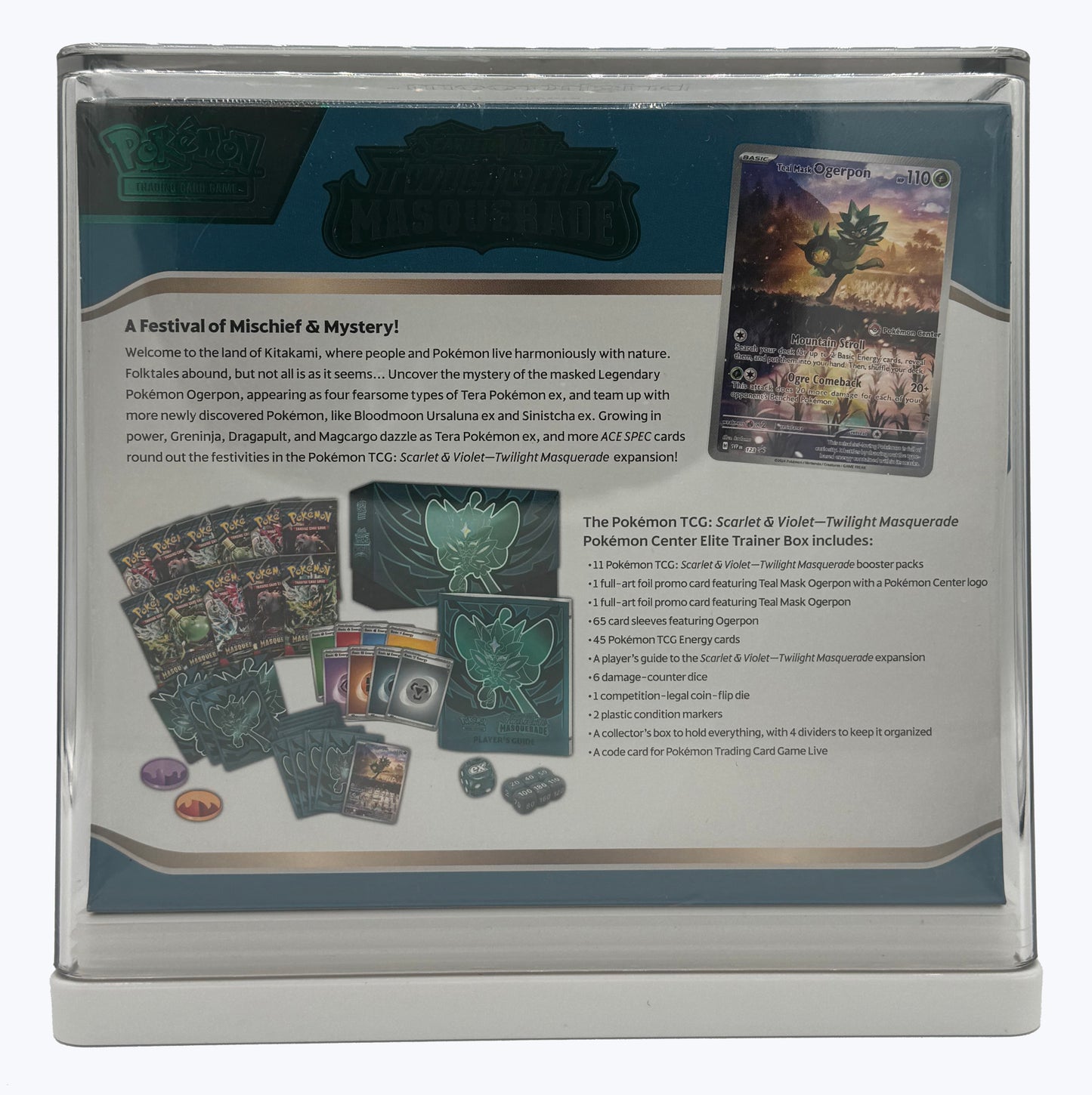 Pokémon TCG: Twilight Masquerade – Pokémon Center Elite Trainer Box (ETB) – Exclusive &amp; Factory Sealed!