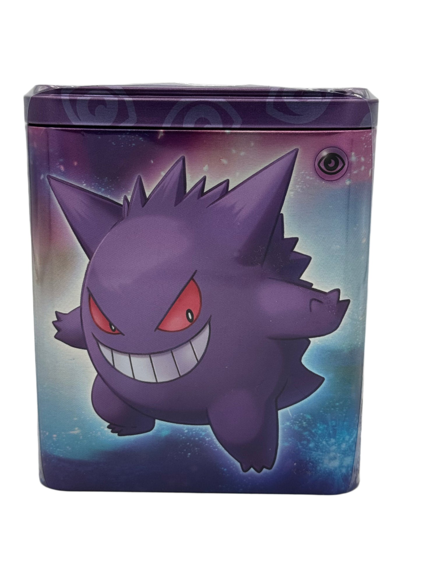 Pokémon TCG: Stacking Tin Q1 2025 – Gengar and Sylveon (Psychic Type) – Factory Sealed!