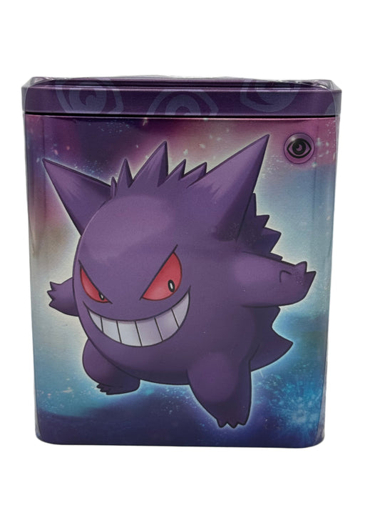 Pokémon TCG: Stacking Tin Q1 2025 – Gengar and Sylveon (Psychic Type) – Factory Sealed!