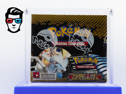 Next Destinies Black & White Booster Box Sealed with Magnetic Acrylic Case