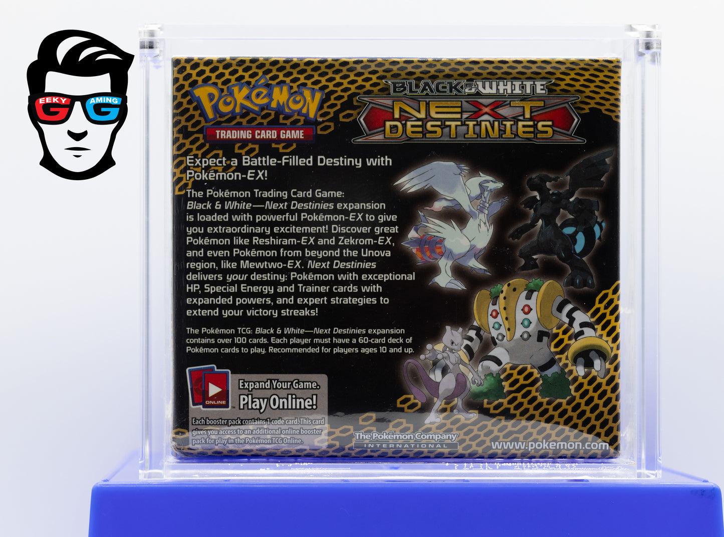 Next Destinies Black & White Booster Box Sealed with Magnetic Acrylic Case