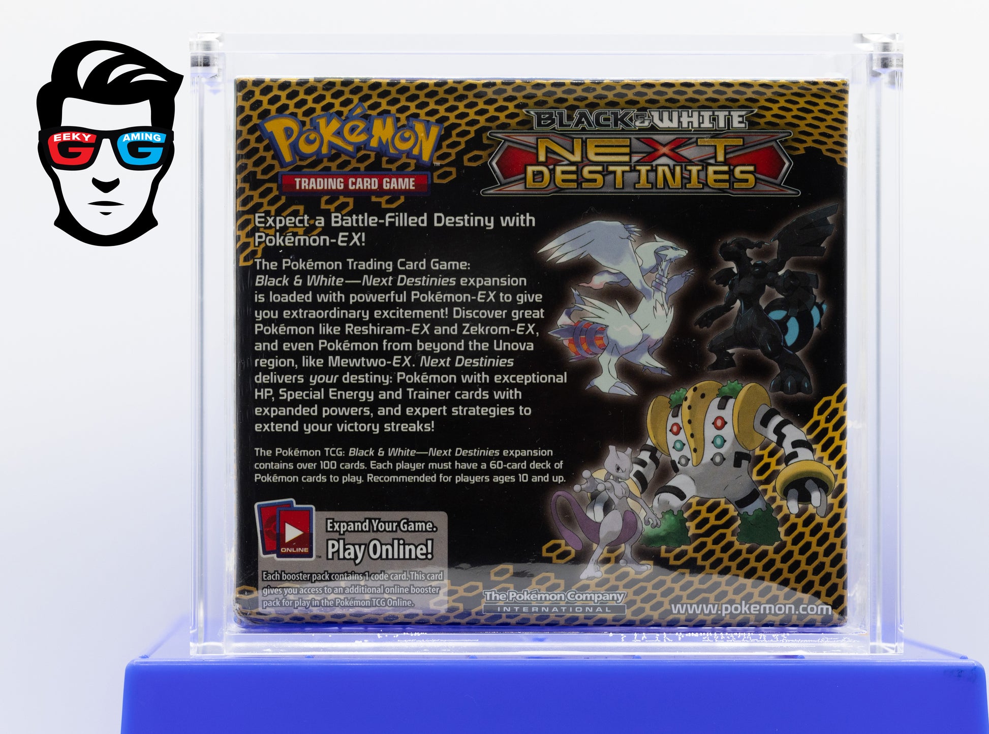 Next Destinies Black & White Booster Box Sealed with Magnetic Acrylic Case