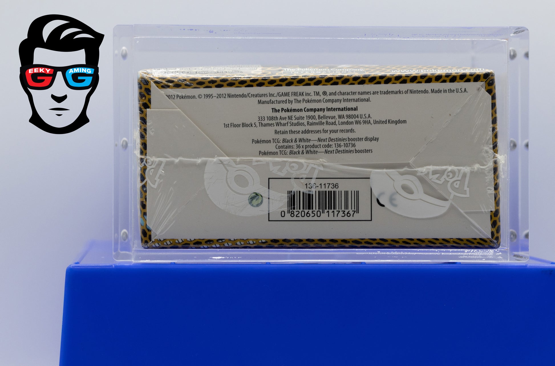 Next Destinies Black & White Booster Box Sealed with Magnetic Acrylic Case